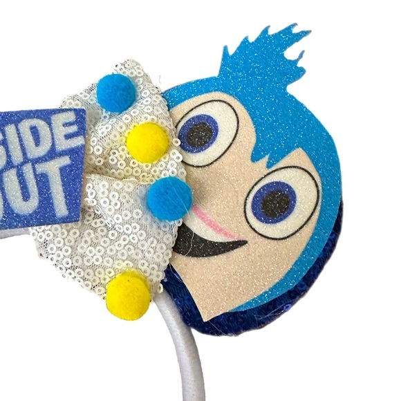 Disney Inspired INSIDE OUT Handmade Minnie Mouse Ears - NWOT - Picture 3 of 4